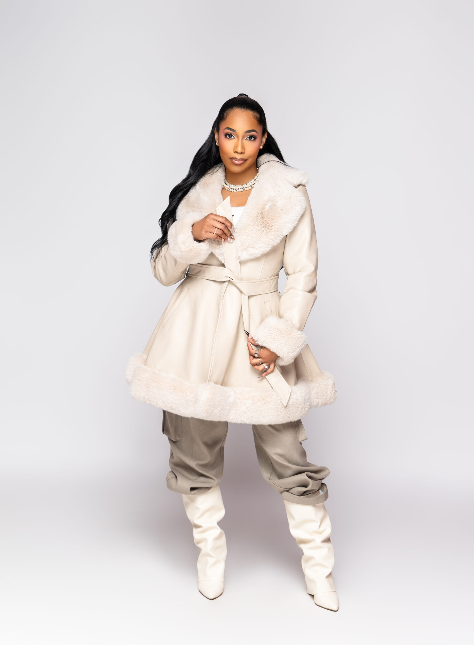 The Prestige Plush Trim Coat